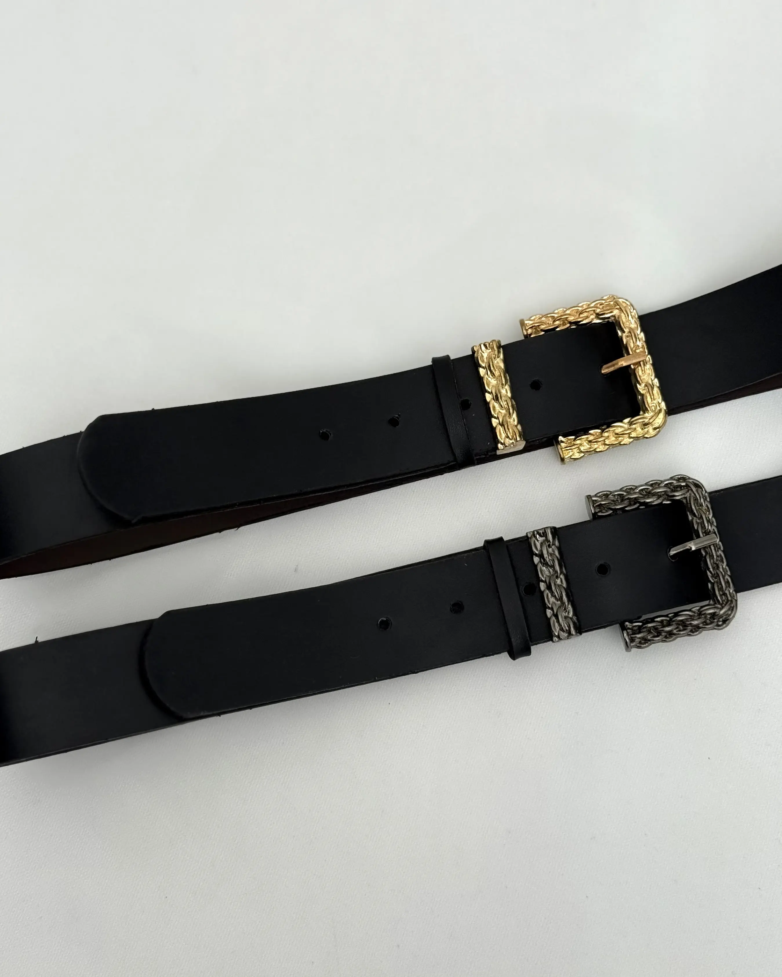 کمربند چرم سگک مربعی